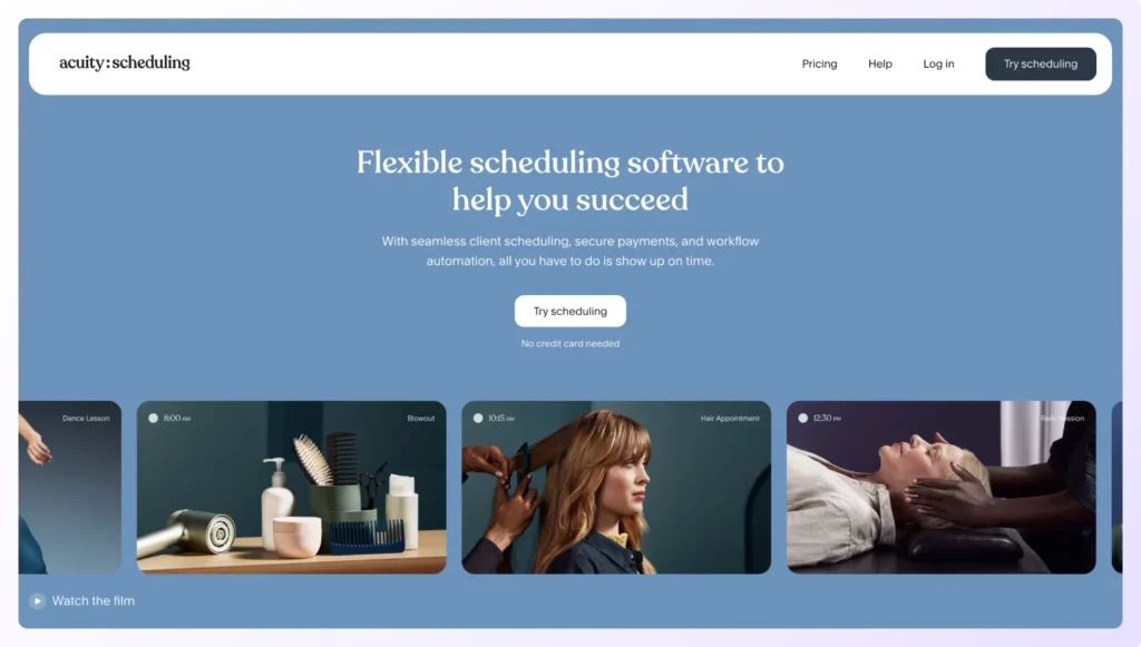 Acuity Scheduling sales appointment scheduling software
