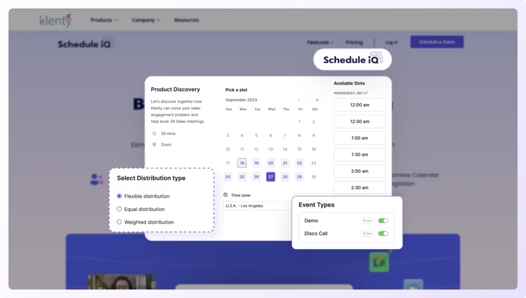 Lead distribution software Schedule IQ features