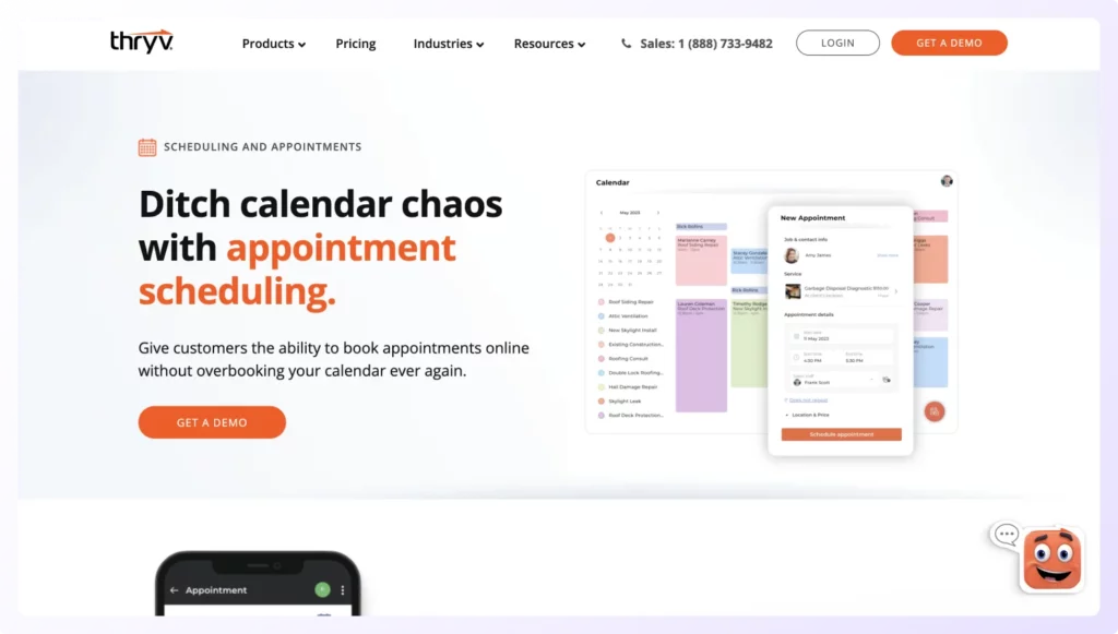 Thryv sales appointment scheduling software
