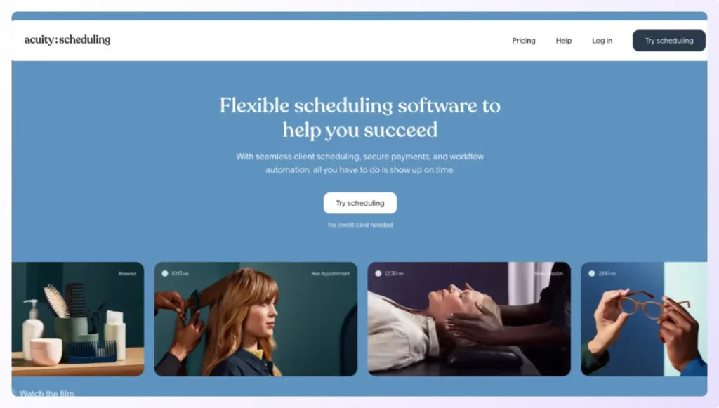 Acuity online appointment scheduling tool