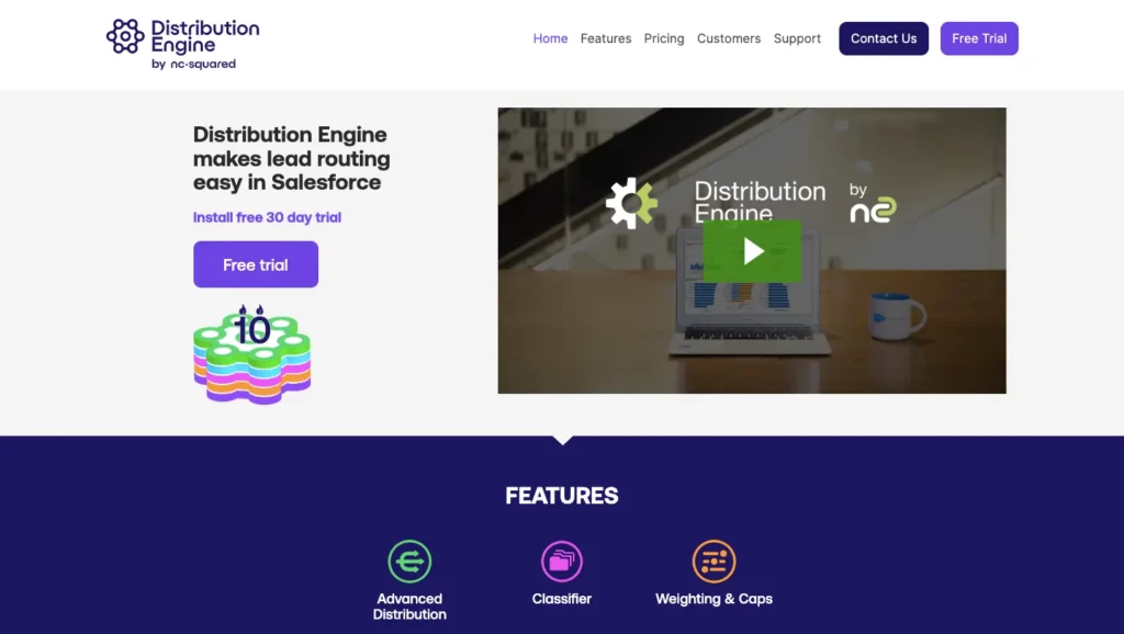 sales lead distribution software Distribution Engine homepage