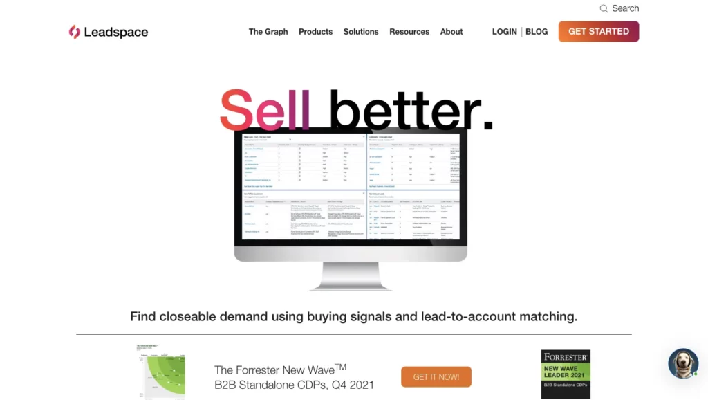 sales lead distribution software Leadspace homepage