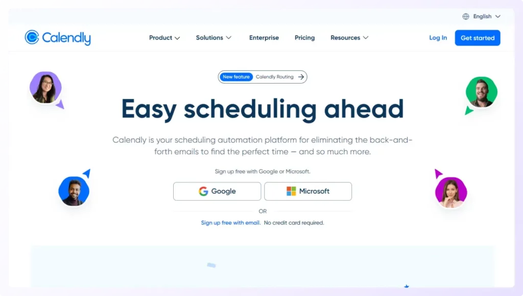 Online appointment scheduling app Calendly