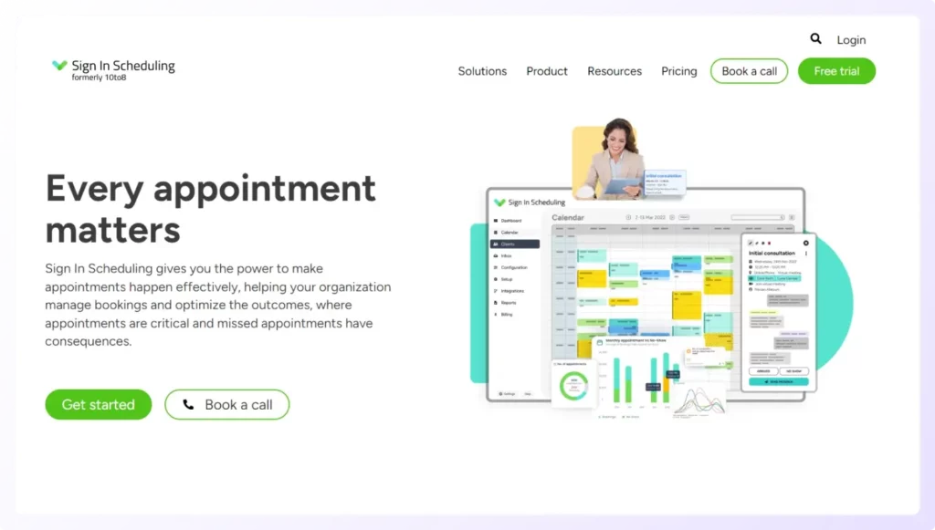 Sign-in Scheduling appointment scheduling and online booking software